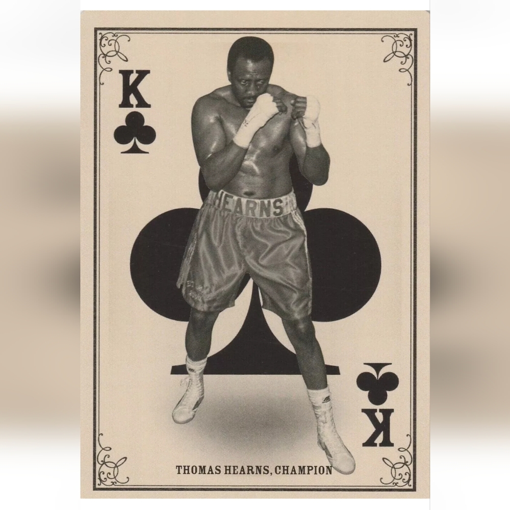 Tommy Hearns 🥊 Boxing Trading Card Panini #K 🔥 Hitman Hearns